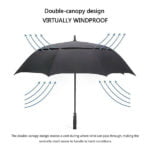 Double Layer Air Vented Golf Umbrella Windproof