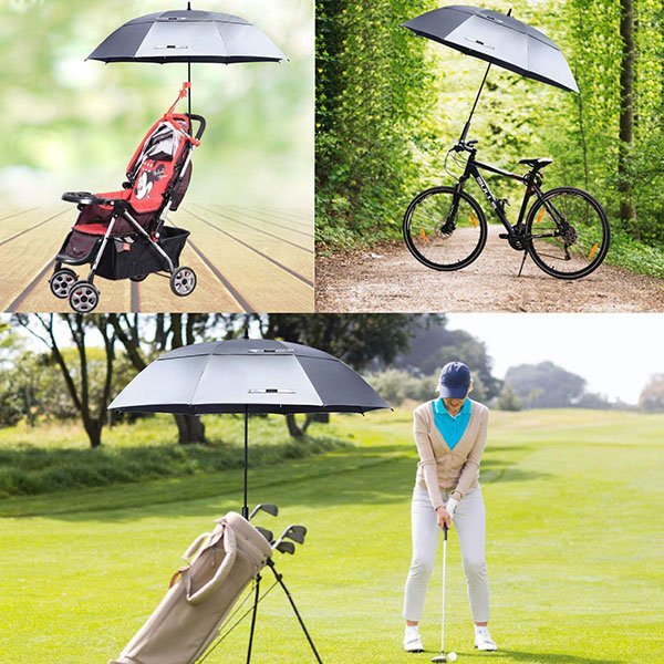 Windproof Golf Umbrella Large Size Air Vented For Outdoor
