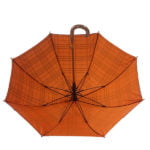 Elegant British Style Straight Wooden Handle Umbrella