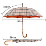 British Style Wooden Umbrella Size