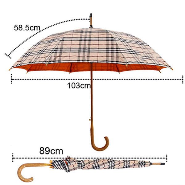 British Style Wooden Umbrella Size