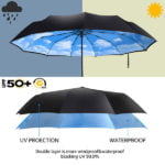 UV Protect Auto Open Close Compact Umbrella