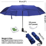 Compact Travel Umbrella Size