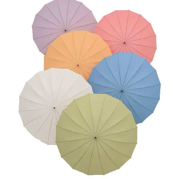 Full Colors Option Bamboo Umbrella Handle