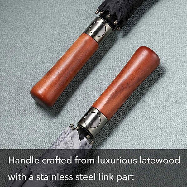 Customise Carve Wooden Handle Umbrella