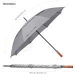 Wooden Handle Umbrella Size