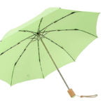 Customise Colorful Compact Wooden Handle Umbrella