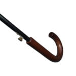 Logo Print Wooden Hook Handle Hotel Umbrella