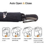 Auto Open Close Customize Digital Print Umbrella