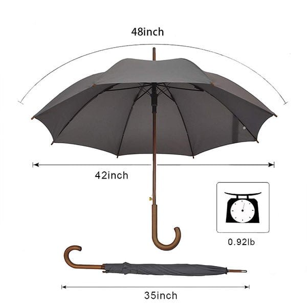 Standard Unbreakable Fiberglass Windproof Umbrella