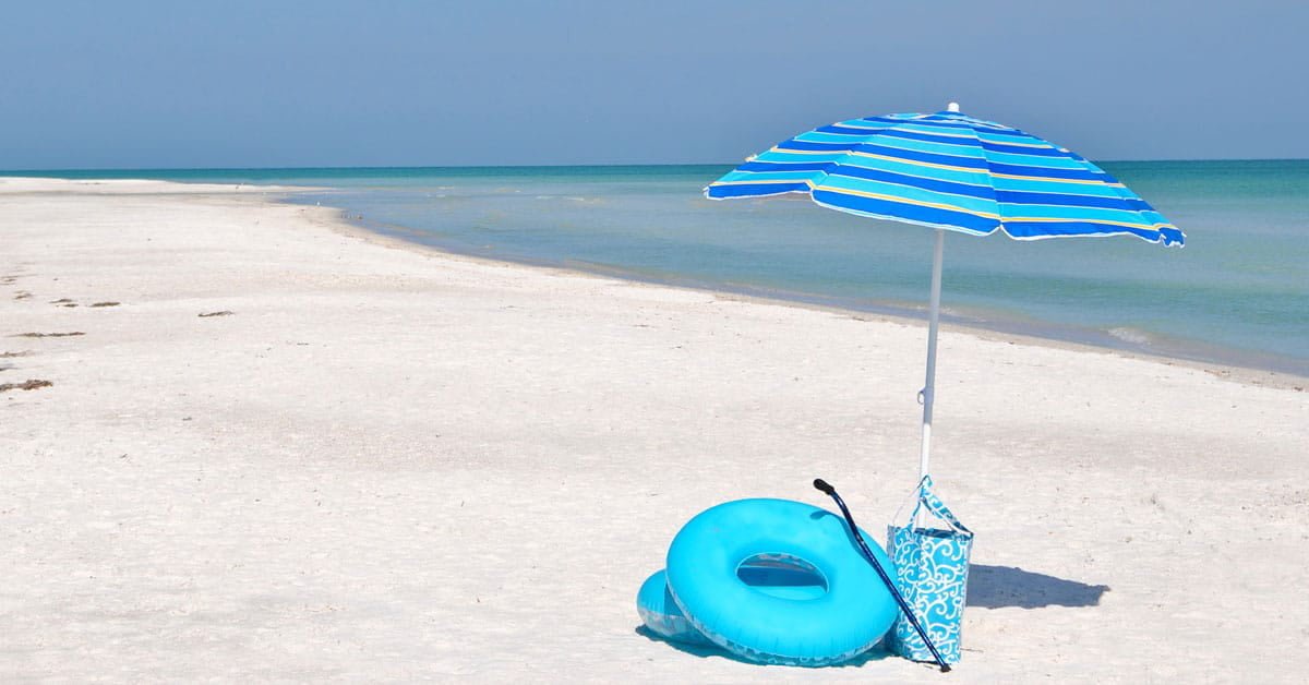 beach umbrellas