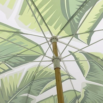 Rib glass fiber beach umbrella