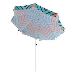 logo printed beach umbrella