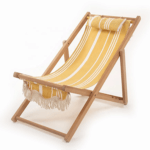 wooden beach chair