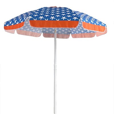 printed beach umbrella