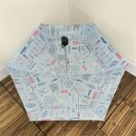 Compact art printed umbrella