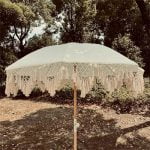 Tassel Vertical Outdoor Parasol Wooden Pole