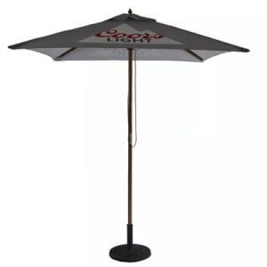 outdoor wooden umbrella