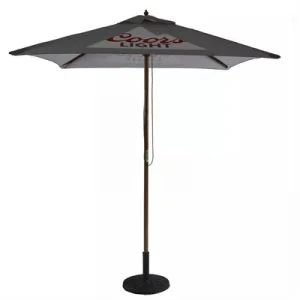 outdoor wooden umbrella
