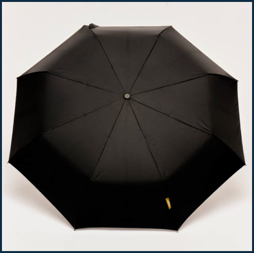 black-compact-travel-umbrella-with-automatic-open-close-feature