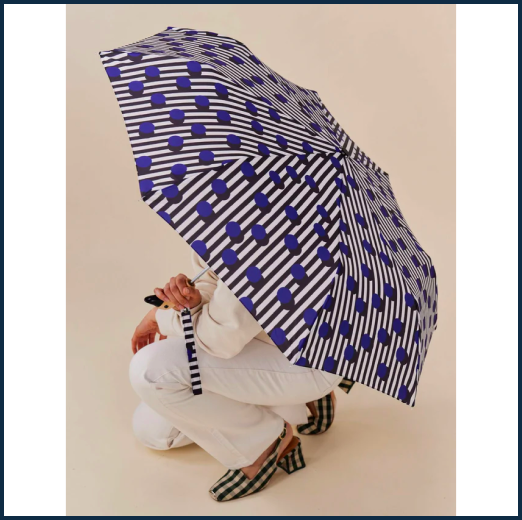 polkastripe-eco-friendly-compact-duck-umbrella-with-recycled-materials