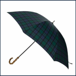 compact-and-stylish-all-weather-dark-green-check-umbrella