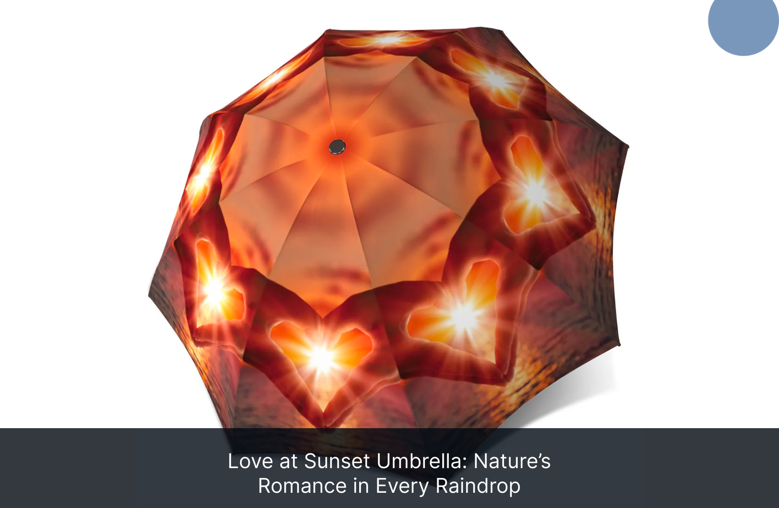 Love at Sunset Umbrella: Nature’s Romance in Every Raindrop