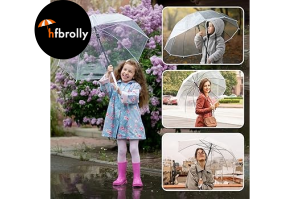 Features of HF Brolly Wholesale Clear Umbrellas