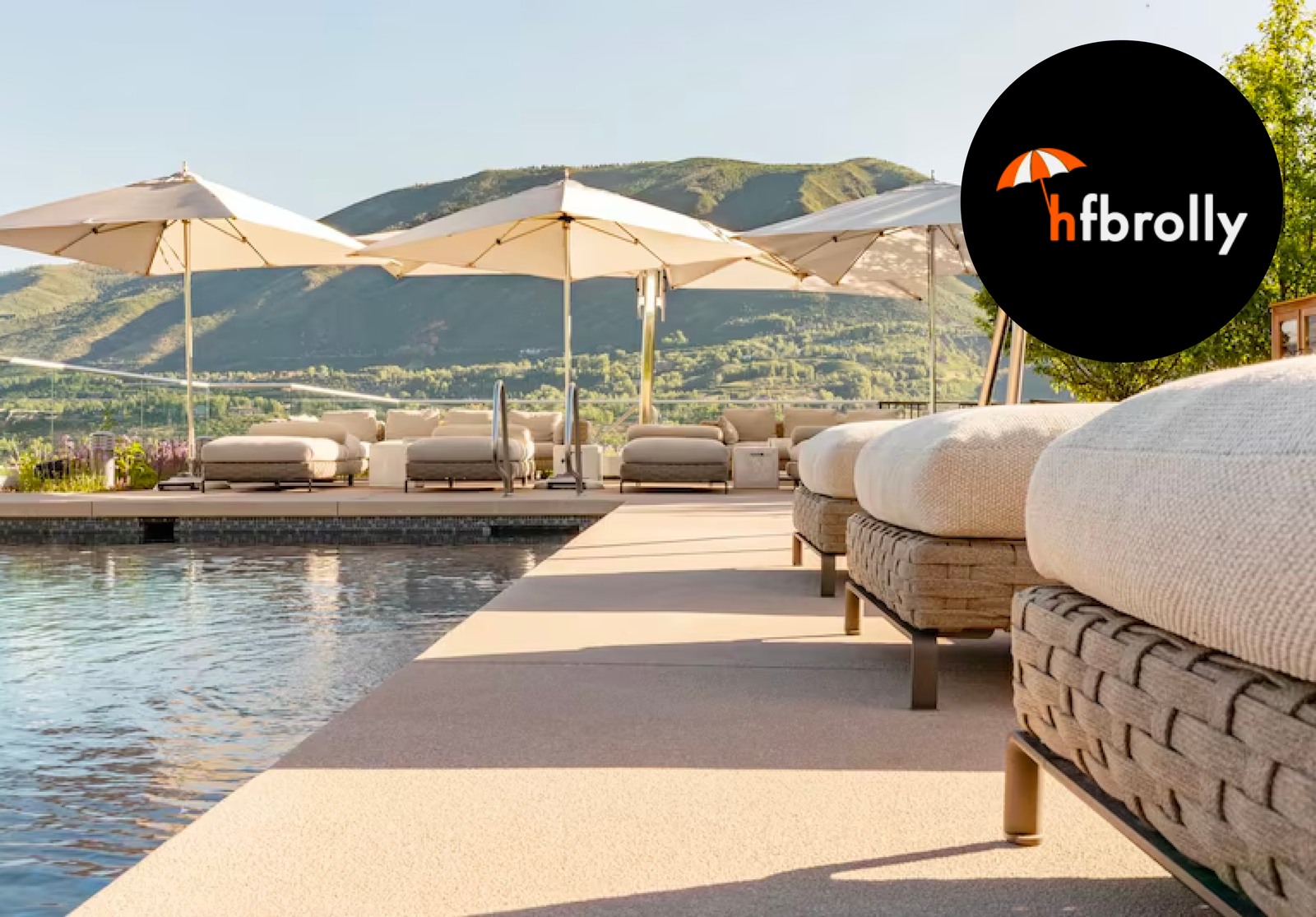 HFBrolly Hotel Umbrellas: Perfect for Guest Relaxation Zones