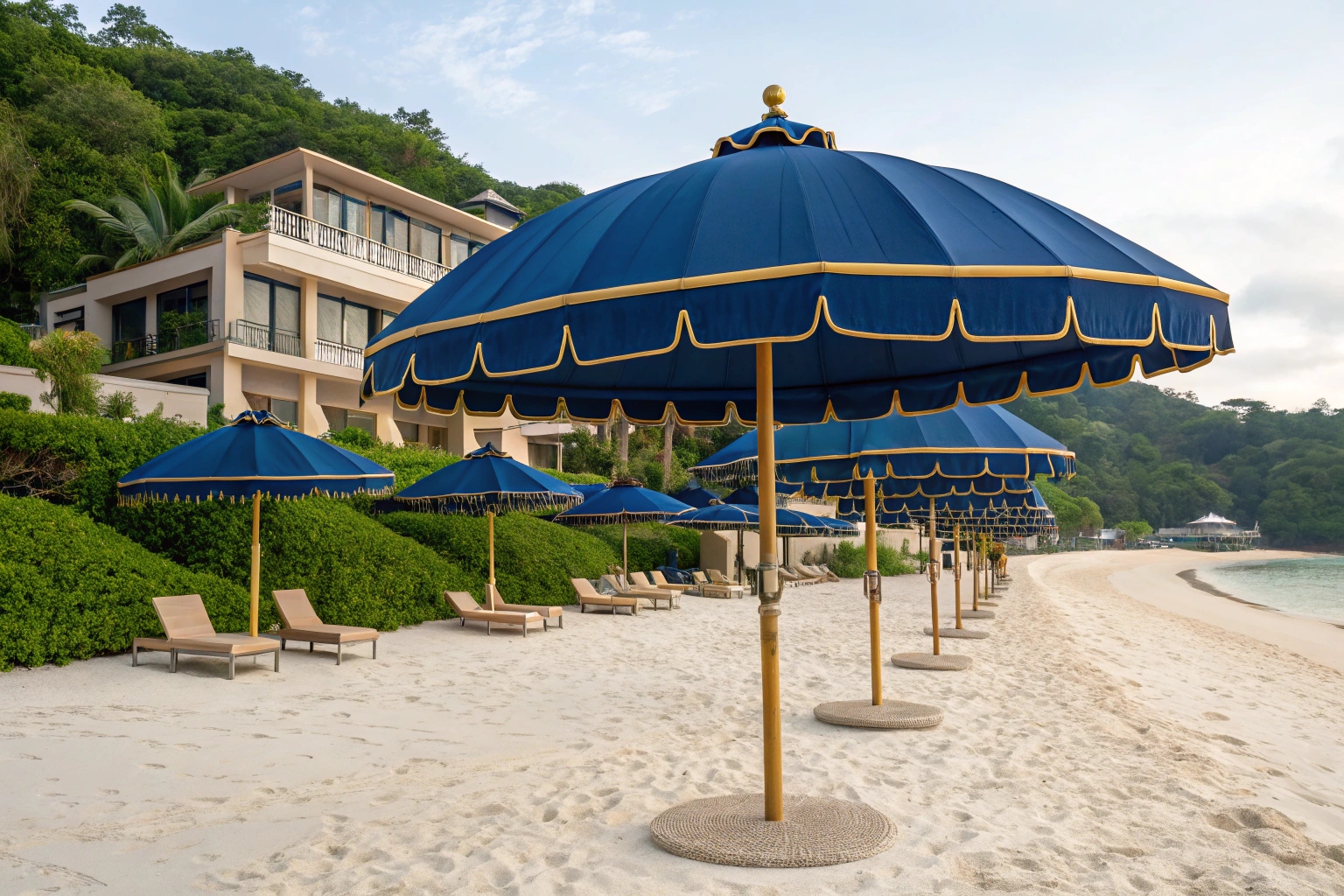 Outdoor parasols for hotles