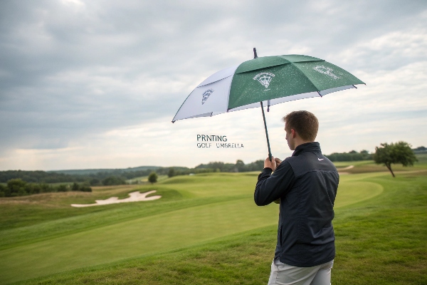 printed golf branded umbrella