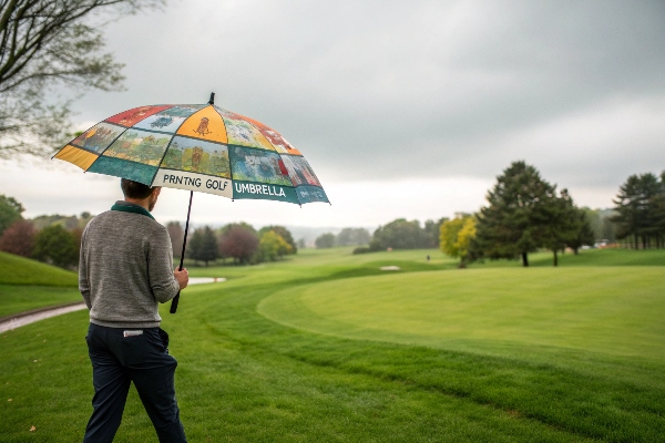 printing branded umbrella