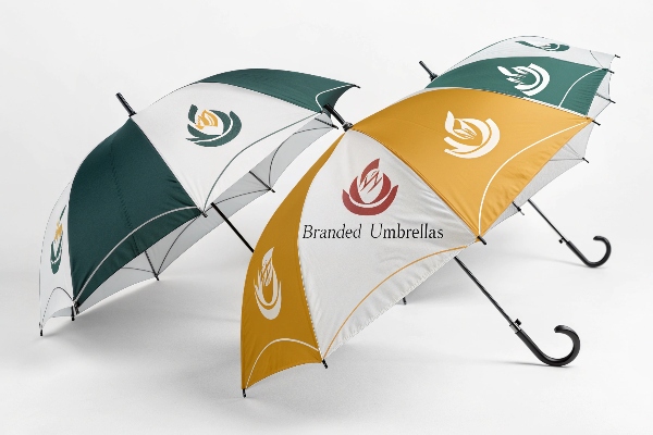 logo print branded umbrellas