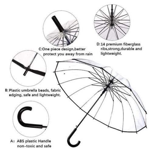 Custom Print Clear Umbrella