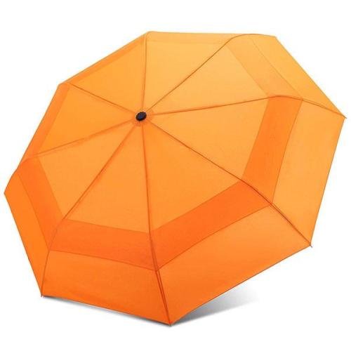 Windproof Travel Umbrella with Double Canopy
