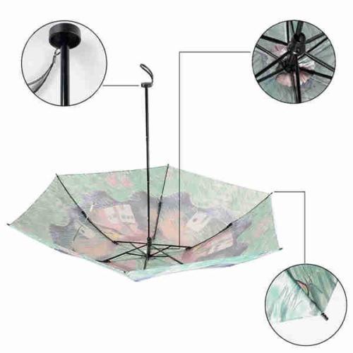 Lightweight Telescopic Umbrella with Strap 