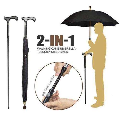 2-IN-1 Walking Stick Umbrella